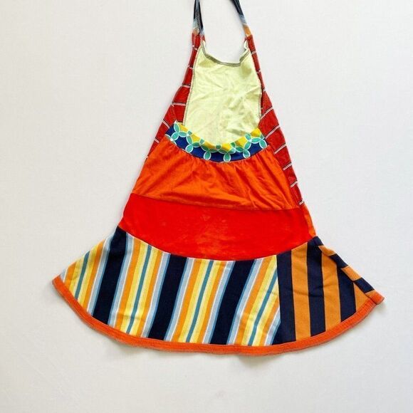 CourtneyCourtney Halter Tie Dress 5/6 Twirl Twirly Skirt Cactus Southwestern - Picture 7 of 9